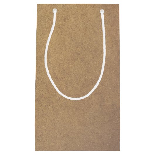 Brown Kraft Paper Style Kleine Geschenktüte (Vorderseite)