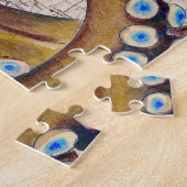 Brown-Kraken-Vintager Karten-Kompass Puzzle (Seite)