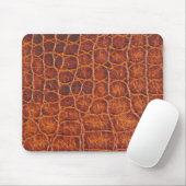 Brown-Krokodil-Haut Mousepads (Mit Mouse)
