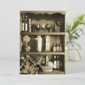 Brown-Küchen-Wandschrank-Brautparty-Einladung Einladung (Stehend Vorderseite)