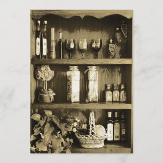 Brown-Küchen-Wandschrank-Brautparty-Einladung Einladung