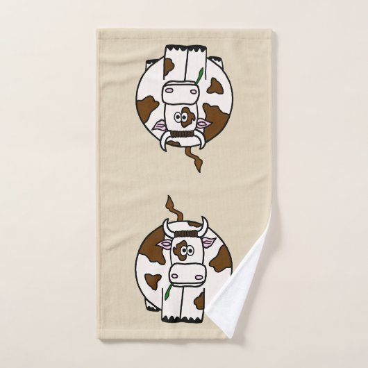 Brown-Kuh Badhandtuch Set (Handtuch)