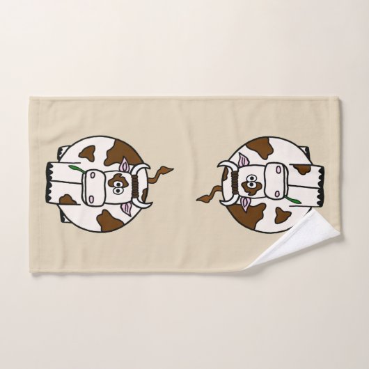 Brown-Kuh Badhandtuch Set (Handtuch)