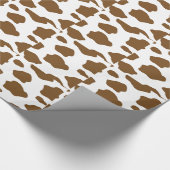Brown-Kuh-Druck Geschenkpapier (Ecke)