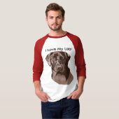 Brown Labrador" I Liebe My Labrador" T-Shirt (Vorne ganz)