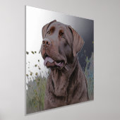 Brown Labrador Portrait Foliendrucke (Ablage )