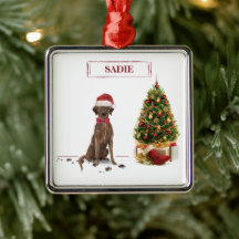 Brown Labrador Retriever Funny Christmas Dog Tree