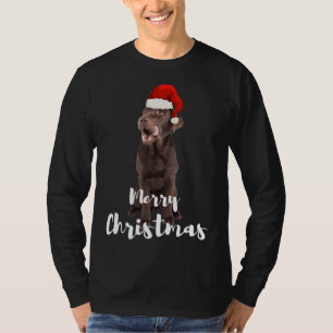 Brown Labrador Retriever Merry Christmas Labrador T-Shirt