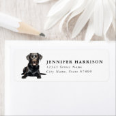 Brown Labrador Retriever Return Address Labels (Insitu)