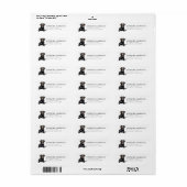 Brown Labrador Retriever Return Address Labels (Vorne)