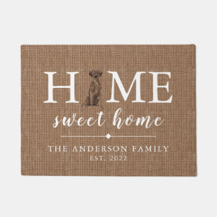 Brown Labrador Retriever Zuhause Sweet Zuhause Doo Fußmatte