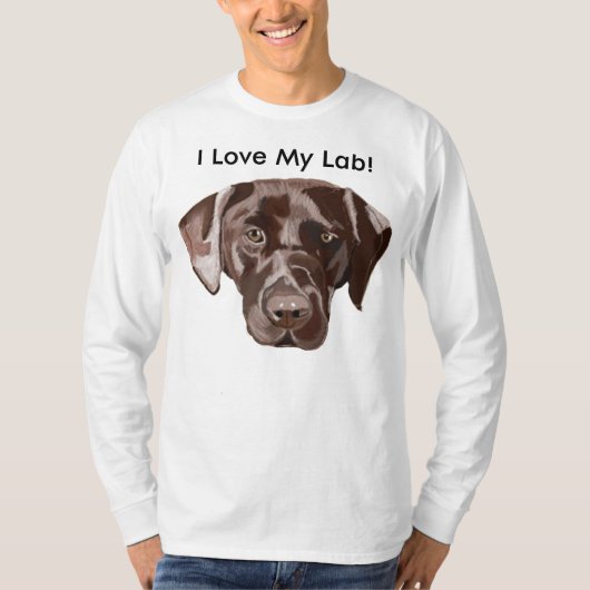 Brown Labrador T-Shirt (Vorderseite)