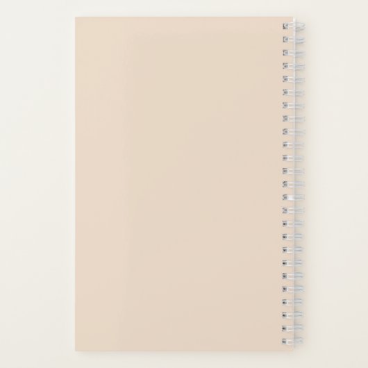 Brown Lace auf Ivory-Notebook Notizblock (Rückseite)