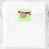 Brown Lächeln mit Heart Nose Sticker (Tasche)
