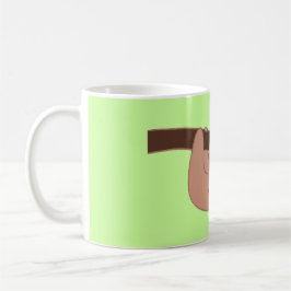 Brown lächelt mit Herznase Kaffeetasse