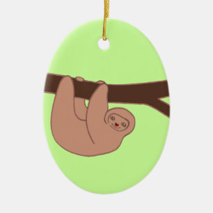 Brown lächelt mit Herznase Keramik Ornament