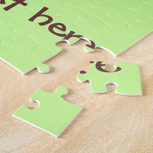 Brown lächelt mit Herznase Puzzle (Seite)