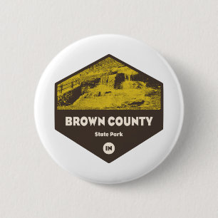 Brown Landkreis Staat Park Indiana Button