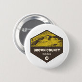 Brown Landkreis Staat Park Indiana Button (Vorne & Hinten)