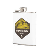 Brown Landkreis Staat Park Indiana Flachmann (Links)