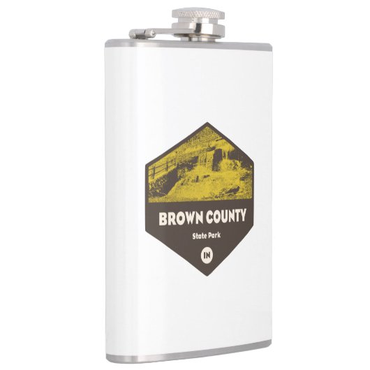 Brown Landkreis Staat Park Indiana Flachmann (Rechts)