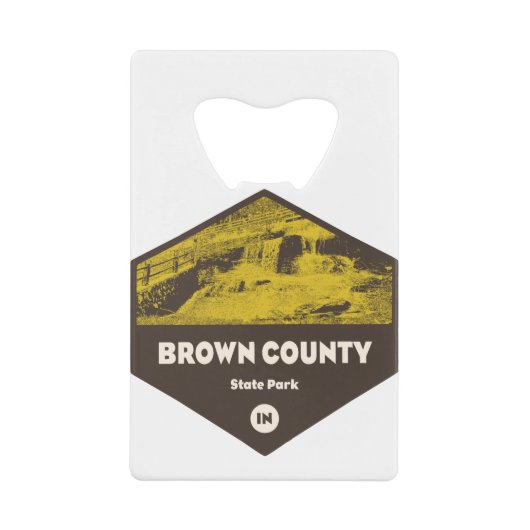Brown Landkreis Staat Park Indiana Geldbeutel Flaschenöffner (Vorderseite)