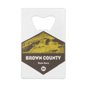 Brown Landkreis Staat Park Indiana Geldbeutel Flaschenöffner (Rückseite)