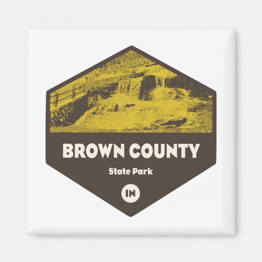 Brown Landkreis Staat Park Indiana Magnet (Vorne)