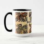 Brown Leaf Coffee Cup Tasse (Links)