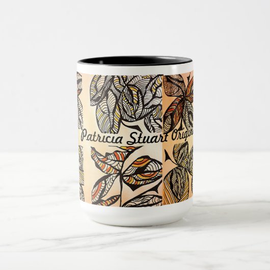 Brown Leaf Coffee Cup Tasse (Zentrum)