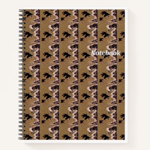 Brown Leafs Spiral Notebook Notizblock