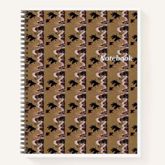 Brown Leafs Spiral Notebook Notizblock