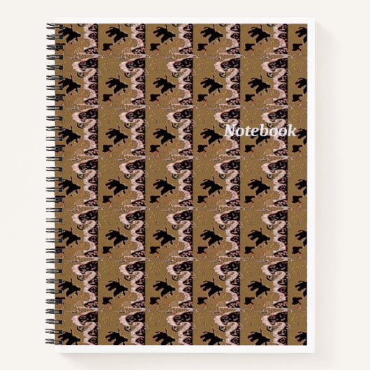 Brown Leafs Spiral Notebook Notizblock (Vorderseite)