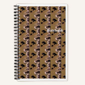 Brown Leafs Spiral Notebook Notizblock (Vorderseite)