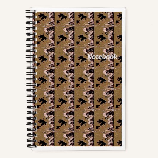 Brown Leafs Spiral Notebook Notizblock (Vorderseite)