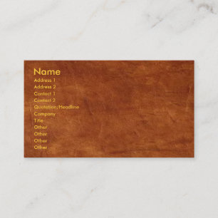 Brown Leather Business Card Visitenkarte
