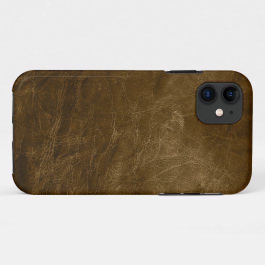 Brown Leather Case-Mate iPhone Hülle (Rückseite (Horizontal))