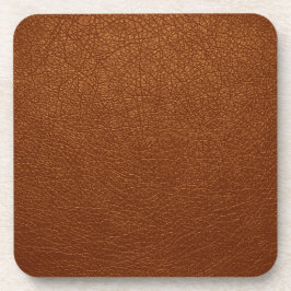 Brown Leather Getränkeuntersetzer