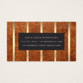 Brown Leather | Goldstreifen (Rückseite)