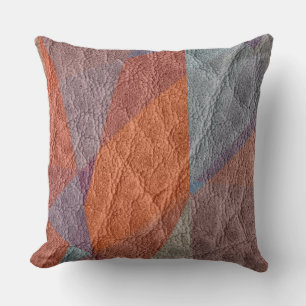 Brown Leather Kissen