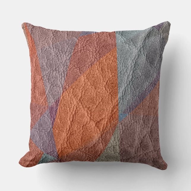 Brown Leather Kissen (Vorderseite)
