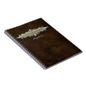 Brown Leather Notebook Notizblock (Rechte Seite)