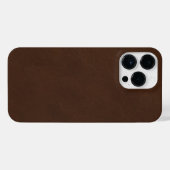 Brown Leather Phone Case Classic Durable Stylish  iPhone Hülle (Rückseite (Horizontal))