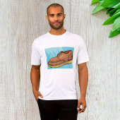 Brown Leather Shoe Retro Work Boot T-Shirt