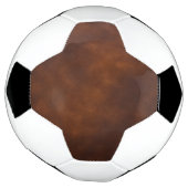 Brown Leather Soccer Ball - Classic & Timeless Des (Gedreht)