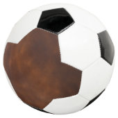 Brown Leather Soccer Ball - Classic & Timeless Des (Dreiviertel)