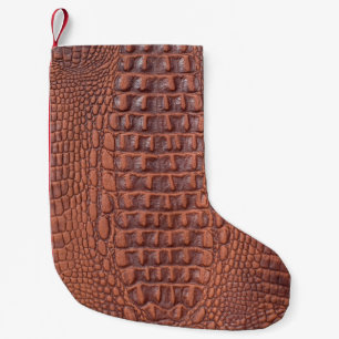 Brown leather texture backgroundabstract,aged,anim kleiner weihnachtsstrumpf