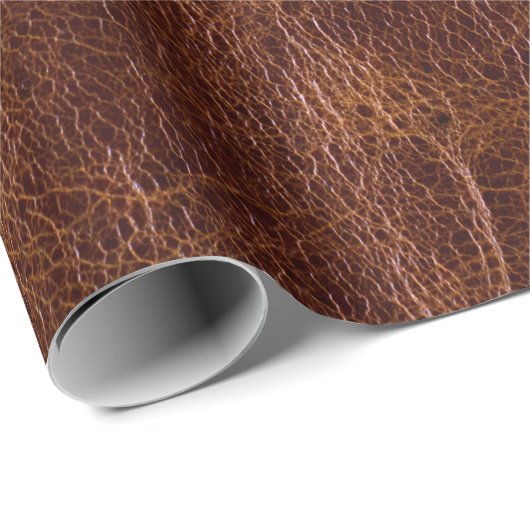Brown leather textureleather,texture,abstract,acce geschenkpapier (Rolleneckpunkt)