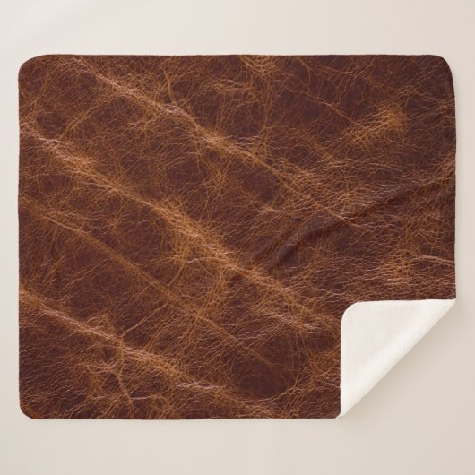 Brown leather textureleather,texture,abstract,acce sherpadecke (Vorderseite (Horizontal))