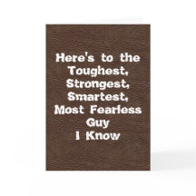 Brown Leather Tough Typ Happy Vatertag